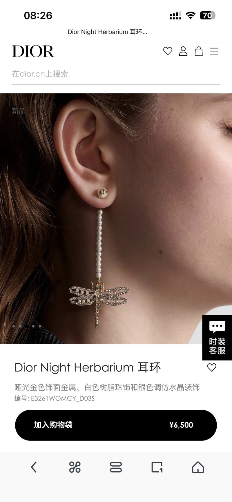 chr1st1an D10r earrings